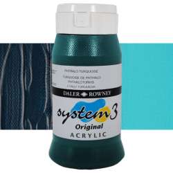 Daler Rowney - Daler Rowney System 3 Akrilik Boya 500ml 154 Phthalo Turquoise