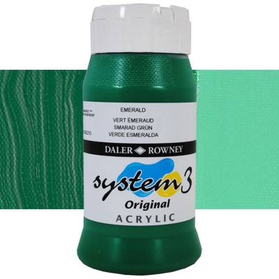 Daler Rowney System 3 Akrilik Boya 500ml 335 Emerald