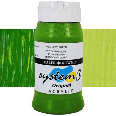 Daler Rowney System 3 Akrilik Boya 500ml 368 Pale Olive Green