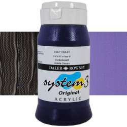 Daler Rowney - Daler Rowney System 3 Akrilik Boya 500ml 408 Deep Violet