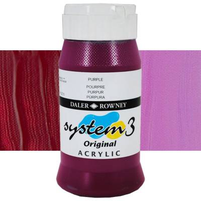 Daler Rowney System 3 Akrilik Boya 500ml 433 Purple