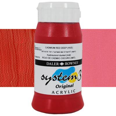 Daler Rowney System 3 Akrilik Boya 500ml 504 Cadmium Red Deep (hue)