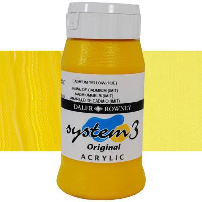 Daler Rowney System 3 Akrilik Boya 500ml 620 Cadmium Yellow (hue)