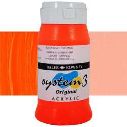 Daler Rowney - Daler Rowney System 3 Akrilik Boya 500ml 653 Fluorescent Orange