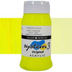 Daler Rowney - Daler Rowney System 3 Akrilik Boya 500ml 681 Fluorescent Yellow