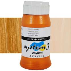 Daler Rowney - Daler Rowney System 3 Akrilik Boya 500ml 707 Rich Gold