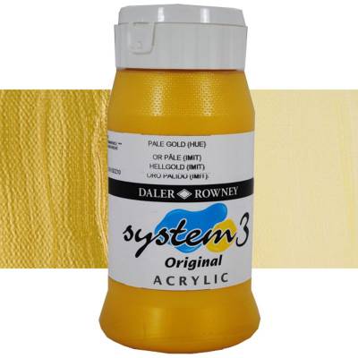 Daler Rowney System 3 Akrilik Boya 500ml 708 Pale Gold