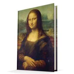 Deffter - Deffter Çizgili Sert Kapak Defter da Vinci - Mona Lisa A5 96 Yaprak