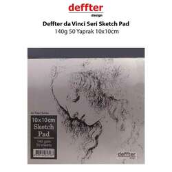 Deffter - Deffter da Vinci Seri Sketch Pad 140g 50 Yaprak 10x10