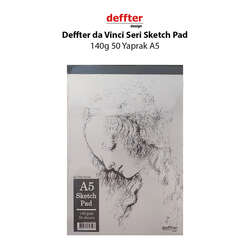 Deffter - Deffter da Vinci Seri Sketch Pad 140g 50 Yaprak A5
