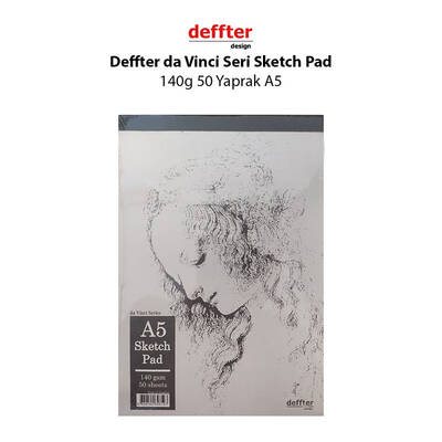 Deffter da Vinci Seri Sketch Pad 140g 50 Yaprak A5