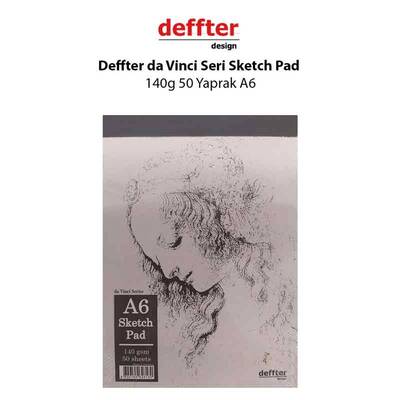 Deffter da Vinci Seri Sketch Pad 140g 50 Yaprak A6