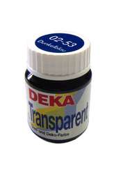 Deka - Deka Transparent Cam Boyası 25ml Dunkelblau No:53