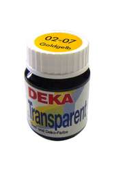 Deka - Deka Transparent Cam Boyası 25ml Goldgelb No:07