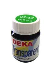 Deka - Deka Transparent Cam Boyası 25ml Hellgrün No:62