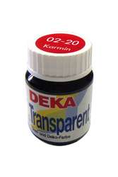 Deka - Deka Transparent Cam Boyası 25ml Karmin No:20