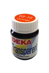 Deka - Deka Transparent Cam Boyası 25ml Orange No:10