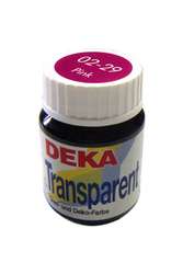 Deka - Deka Transparent Cam Boyası 25ml Pink No:29