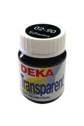 Deka - Deka Transparent Cam Boyası 25ml Schwarz No:90