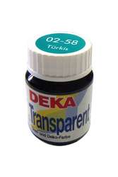 Deka - Deka Transparent Cam Boyası 25ml Türkis No:58