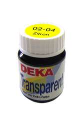 Deka - Deka Transparent Cam Boyası 25ml Zitron No:04