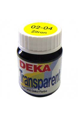 Deka Transparent Cam Boyası 25ml Zitron No:04