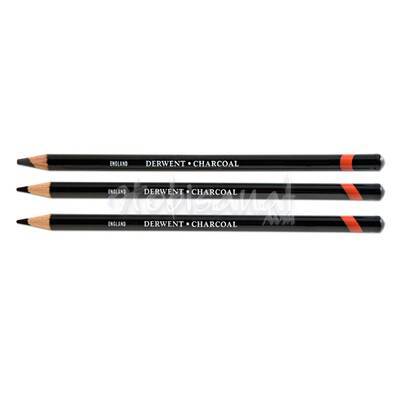 Derwent Charcoal Pencils Füzen Kalem Koyu