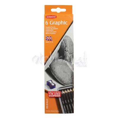 Derwent Graphic Dereceli Kalem 6lı Set