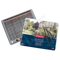 Derwent - Derwent Graphitint Sulandırılabilen Renkli Grafit Kalem 24lü Set (1)