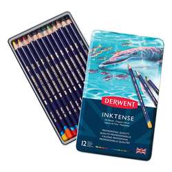 Derwent - Derwent Inktense 12li Sulu Boya Kalem Seti 0700928