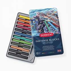 Derwent - Derwent Inktense Block 12li Aquarell Çubuk 2300442