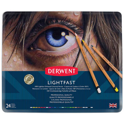 Derwent Lightfast Yağ Bazlı Kuru Boya Seti 24lü