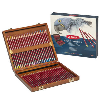 Derwent Pastel Pencils 48li Ahşap Kutu Pastel Kalem Seti