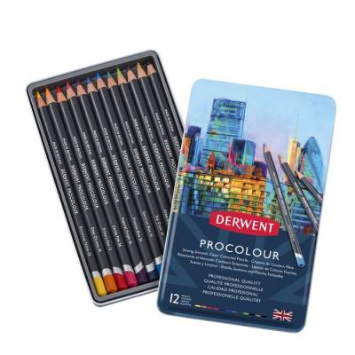 Derwent Procolour Kuruboya Kalem Seti 12li 2302505