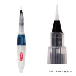 Derwent - Derwent Push Button Waterbrush Sulu Boya Fırçası Fine 2mm (1)