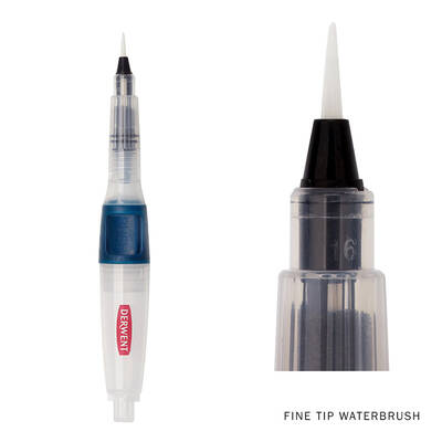 Derwent Push Button Waterbrush Sulu Boya Fırçası Fine 2mm