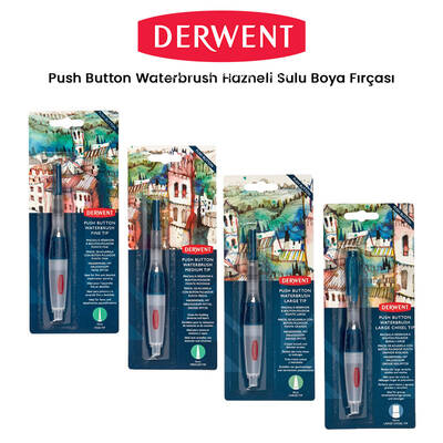 Derwent Push Button Waterbrush Sulu Boya Fırçası