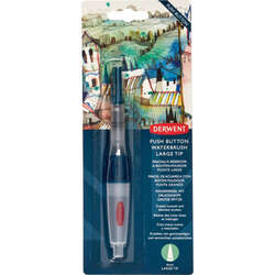 Derwent - Derwent Push Button Waterbrush Sulu Boya Fırçası Large 4mm