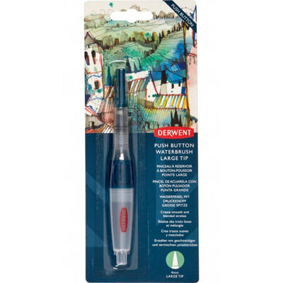 Derwent Push Button Waterbrush Sulu Boya Fırçası Large 4mm