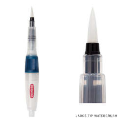 Derwent - Derwent Push Button Waterbrush Sulu Boya Fırçası Large 4mm (1)