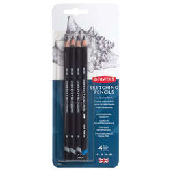 Derwent - Derwent Sketching Eskiz Kalemi Soft 4lü Set 39003