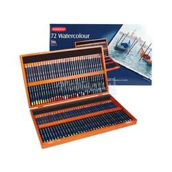 Derwent - Derwent Watercolour Pencil Sulu Boya Kalemi 72li Set Ahşap Kutu