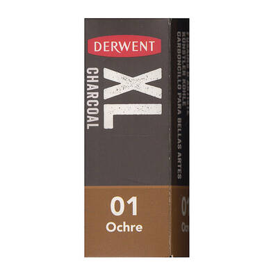 Derwent XL Charcoal Blocks Kalın Füzen 01 Ochre