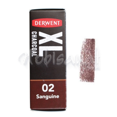 Derwent XL Charcoal Blocks Kalın Füzen 02 Sanguine