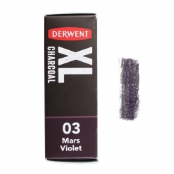 Derwent - Derwent XL Charcoal Blocks Kalın Füzen 03 Mars Violet