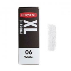 Derwent - Derwent XL Charcoal Blocks Kalın Füzen 06 White