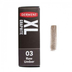 Derwent - Derwent XL Graphite Block Sulandırılabilen Füzen 03 Raw Umber