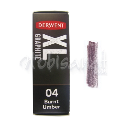 Derwent XL Graphite Block Sulandırılabilen Füzen 04 Burnt Umber