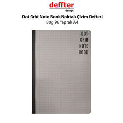 Deffter - Dot Grid Note Book Noktalı Çizim Defteri 80g 96 Yaprak A4