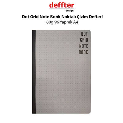 Dot Grid Note Book Noktalı Çizim Defteri 80g 96 Yaprak A4